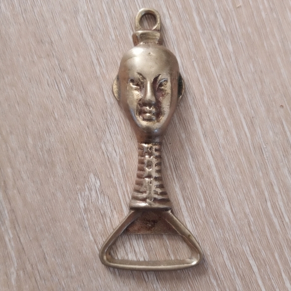 Vintage Bottle Opener Kayan Women Neck Rings Myanmar Vintage Made in Ind… - Picture 5 of 9